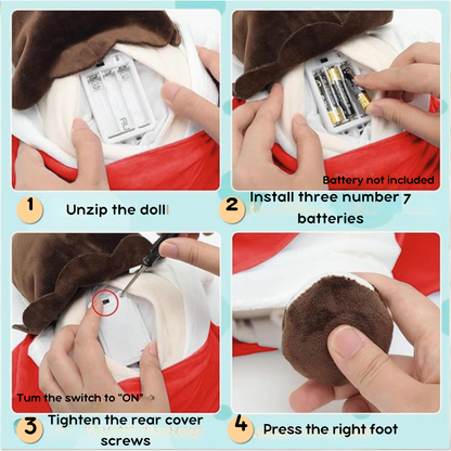 Soothing Plush with Gentle Sounds & Soft Glow.